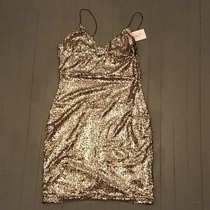 Club London Sparkle Mini Dress